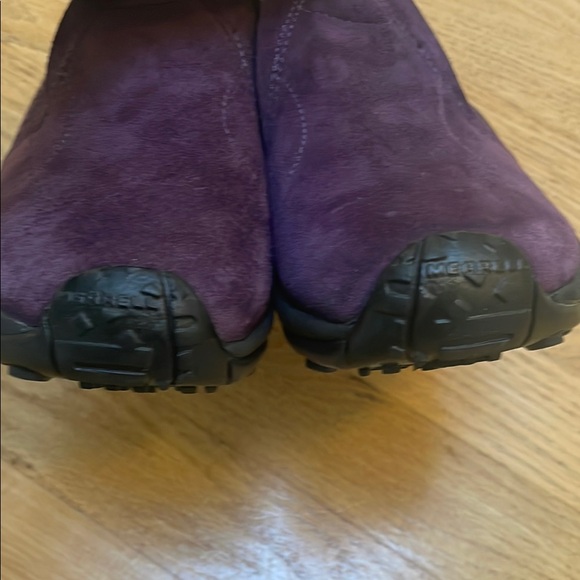 Merrell Jungle Moc Slip-On Shoes in PLUM - Picture 5 of 9